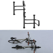 Load image into Gallery viewer, CyclingDeal Adjustable 2 Bike Floor Parking Rack Indoor Home Storage Garage Bicycle Nook Rack Free Standing Apartment Stands - Great for Mountain Road Kids Hybrid Bikes
