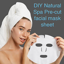 Load image into Gallery viewer, 200 Pieces Pre Cut Facial Mask Paper Sheets White DIY Facial Paper Sheet Natural Spa Skin Care Fiber Paper Non Woven Beauty Face Masks with 60 Pieces Eye Mask Paper for Women Girl Facial Creams Spa
