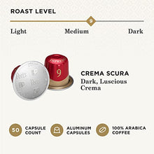Load image into Gallery viewer, Peet's Coffee Espresso Capsules Crema Scura, Intensity 9, 50 Count Single Cup Coffee Pods Compatible with Nespresso Original Brewers
