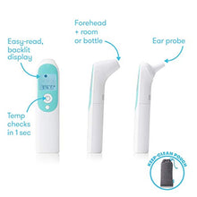 Load image into Gallery viewer, Infrared Thermometer 3-in-1 Ear, Forehead + Touchless for Babies, Toddlers, Adults, and Bottle Temperatures by Frida Baby
