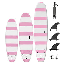Load image into Gallery viewer, South Bay Board Co. - 5' / 6' / 8' Beginner Surfboards - Safe Soft-Top Surfboards - Beginner Surfboards for Kids &amp; Adults – Strong Triple Stringer Durability - Leash &amp; Safe-Edge Fins Included
