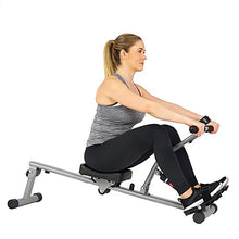 Load image into Gallery viewer, Sunny Health &amp; Fitness SF-RW1205 Rowing Machine Rower w/ 12 Level Adjustable Resistance, Digital Monitor and 220 LB Max Weight
