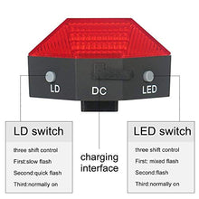 Load image into Gallery viewer, BESTSUN USB Rechargeable Bicycle Tail Lights Bike Cycling Safety Zone Tail Light 8 LED with 2 Red Safety Lines for Cycling Hiking
