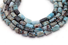 Load image into Gallery viewer, Natural Larimar 12X8mm 29 Beads Tuba Shape Beautiful Natural Color. Gemstone Loose Beads for Necklaces Bracelets Pendant Earrings 15.5”Full Strands for Jewelry Making
