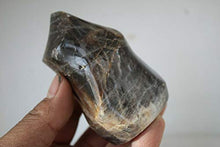 Load image into Gallery viewer, Crystal, 332G Natural Black Moonstone Crystal Healing Chakra Aura Torch Shape K12
