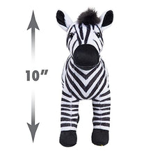 Load image into Gallery viewer, National Geographic Kids 3-Pack Hyper-Realistic Super Soft Stuffed Animal, QR Code to Elephant, Cheetah, Zebra Facts, Recycled Material Packaging, Amazon Exclusive, by Just Play
