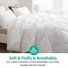Load image into Gallery viewer, APSMILE 3 Pieces All-Season Down Alternative Comforter Set with Shams, Ultra-Soft Cloud Fluffy Cooling Breathable Microfiber Quilted Bed Comforter Duvet (King, White)

