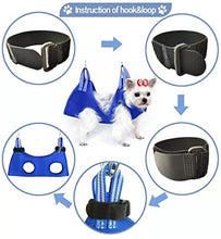 Load image into Gallery viewer, OVTEXZOG 12 in 1 XXS Cat/Dog Grooming Hammock , Cat/Dog Grooming Sling for Nail Clipping, Dog Grooming Harness for Extra Small Dog and Small Cat, Dog Hanging Hammock Restraint Helper.
