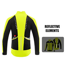 Load image into Gallery viewer, BALEAF Men's Winter Cycling Running Jacket Thermal Fleece Biking Bicycle Cold Weather Gear Windproof, green 3XL
