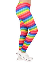 Load image into Gallery viewer, HDE Ultra Soft Girls Leggings - Comfy Full Ankle Length Black - Cute Rainbow Tights with Unique Prints - Comfortable Workout Stretch Pants for School, Home &amp; Play, 6/6X

