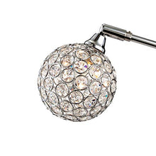 Load image into Gallery viewer, Allegra Mid Century Modern Arc Floor Lamp 5-Light Chrome Marble Base Crystal Ball Shades Foot Dimmer for Living Room - Possini Euro Design
