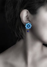 Load image into Gallery viewer, SETAREH stud earrings - star shaped - Persian tile
