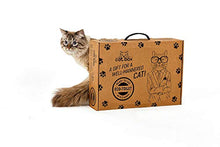 Load image into Gallery viewer, Cat Box Eco Cat Toilet for Four Weeks. Ready to use Shatter-Resistant Anti-Breaking Self-Cleaning Kitty Litter Cardboard Box Tray Refills Non-Clumping Wood Mineral Cat Litter Smell up to 25-30 Days
