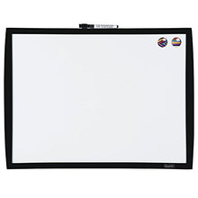 Load image into Gallery viewer, Quartet Magnetic Whiteboard, 17" x 23" Small White Board for Wall, Dry Erase Board for Kids, Perfect for Home Office &amp; Home School Supplies, 1 Mini Dry Erase Marker, 2 Magnets, Black Frame (34608-BK)
