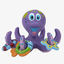 Load image into Gallery viewer, Nuby Floating Purple Octopus with 3 Hoopla Rings Interactive Bath Toy
