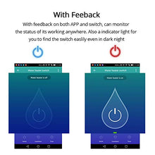 Load image into Gallery viewer, BENEXMART Smart WiFi Water Heater Switch Boiler Switches Alexa Google Home Voice US Standard Touch Panel Timer Outdoor 4G App Control (Shu)
