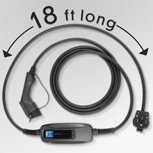 Load image into Gallery viewer, Lectron 240V 40 Amp Level 2 EV Charger with 18ft Extension Cord J1772 Cable &amp; NEMA 14-50 Plug
