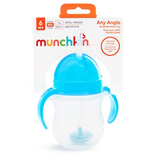 Load image into Gallery viewer, Munchkin Any Angle Click Lock Weighted Straw Trainer Cup, Blue, 7oz

