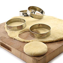 Load image into Gallery viewer, Norpro 3776 Stainless Steel English Muffin Rings, Set of 4, sylver
