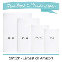 Load image into Gallery viewer, Magnetic Dry Erase Whiteboard Sheet for Kitchen Fridge: with Stain Resistant Technology - 17x11 - Includes 4 Markers and Big Eraser with Magnets - Refrigerator White Board Organizer and Planner
