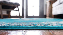 Load image into Gallery viewer, Unique Loom Reza Area Rug, 5' x 8', Turquoise
