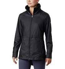 Load image into Gallery viewer, Columbia Women's Sustina Springs Long Lined Windbreaker, Black, Medium
