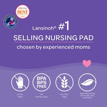 Load image into Gallery viewer, Lansinoh Stay Dry Disposable Nursing Pads for Breastfeeding, 100 Count
