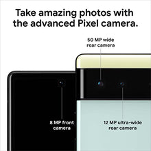 Load image into Gallery viewer, Google Pixel 6 – 5G Android Phone - Unlocked Smartphone with Wide and Ultrawide Lens - 128GB - Sorta Seafoam
