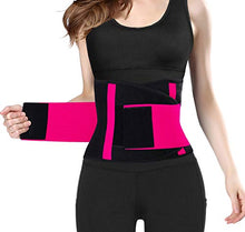 Load image into Gallery viewer, Waist Trainer Belt for Women &amp; Man - Waist Cincher Trimmer Weight Loss Ab Belt - Slimming Body Shaper Belt (Hot Pink, Medium)
