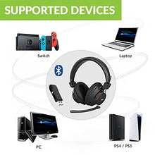 Load image into Gallery viewer, Avantree DG59(M) Wireless Headphones with Microphone &amp; USB Adapter Set for PC Computer Laptop PS5 PS4, High Sound Quality in-Game Voice Chat, 40hrs Bluetooth Headsets with Mic for Skype Zoom Meetings
