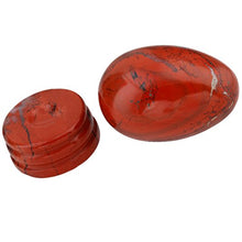 Load image into Gallery viewer, mookaitedecor Red Jasper Crystal Egg Polished Gemstone Figurines with Stone Stand
