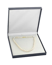 Load image into Gallery viewer, THE PEARL SOURCE 14K Gold 5.0-5.5mm AAAA Quality White Freshwater Cultured Pearl Necklace for Women in 24" Matinee Length
