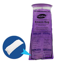 Load image into Gallery viewer, CareBag Emesis Bag with Super Absorbent Pouch- Absorbs 16 oz.– 20 Vomit Bags- No More Leaks and Splashes- Single Use- Reduces Odors- Easy Disposal- Medical Grade- by Cleanis
