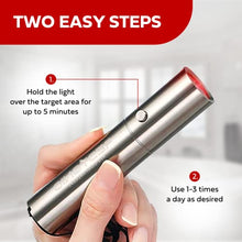Load image into Gallery viewer, Exerscribe Red Light Therapy for Face and Body Use - RedTonic Handheld LED Infrared Light Device with 630nm, 660nm &amp; 850nm Wavelengths
