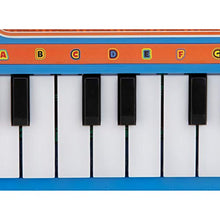 Load image into Gallery viewer, First Act Blippi Toy Keyboard, 11 Inch - 23 Keys, Fun Blue Portable Keyboard for Beginners, Preschoolers and Toddlers – Musical Instruments for Kids

