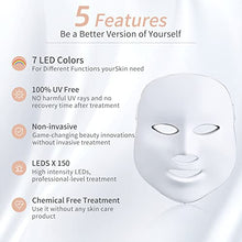 Load image into Gallery viewer, Led Face Mask 7 Color Photon Blue Red Light Therapy Skin Rejuvenation Facial Skin Care Mask Therapy For Healthy Skin Rejuvenation
