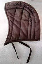 Load image into Gallery viewer, AnNafi Padded Arming Cotton Cap|Protector Under Armor Chainmail Coif Cap for Men Brown
