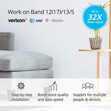 Load image into Gallery viewer, HiBoost Cell Phone Signal Booster for Home -Boost 4G LTE Data for Verizon AT&amp;T and T-Mobile Band 12(17)/13/5 Cellular Repeater kit with High Gain Antennas &amp; App Control
