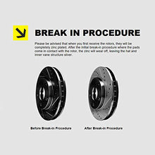 Load image into Gallery viewer, Hart Brakes Rear Brake Rotors Black Drilled Slotted Ceramic Pads Compatible For 2002-2020 Nissan Altima, Juke, Maxima, Sentra, Renault Safrane
