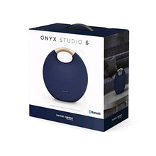 Load image into Gallery viewer, Harman Kardon Onyx Studio 6 - IPX7 Waterproof Wireless Bluetooth Speaker System w/Rechargeable Battery, Built-in Microphone (Blue)
