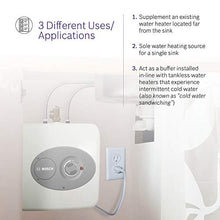 Load image into Gallery viewer, Bosch Electric Mini-Tank Water Heater Tronic 3000 T 2.5-Gallon (ES2.5) - Eliminate Time for Hot Water - Shelf, Wall or Floor Mounted
