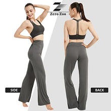 Load image into Gallery viewer, Zero Zoo Yoga Office Pants for Women, Dry Fast Women's Boot-Cut Yoga Pants High Waist Bootcut Casual Summer Lightweight Bootleg Sports Pants Tummy Control Long Workout Flare Pants 1 Pack, Coin, M
