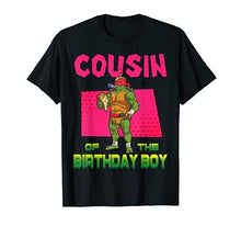Load image into Gallery viewer, Mademark x Teenage Mutant Ninja Turtles - Raphael Cousin of the Birthday Boy Pizza Theme Party T-Shirt
