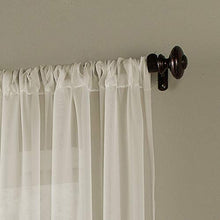 Load image into Gallery viewer, Curtainworks 1Q804004OY Soho Voile Curtain Panel, 144", Oyster

