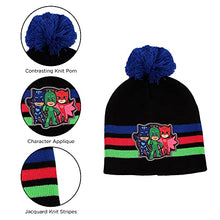 Load image into Gallery viewer, E-One Toddler Winter Hat, Scarf, and Kids Gloves or Toddlers Mittens, PJ Masks Baby Beanie for Boys Ages 2-4 and 4-7
