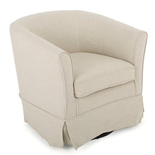 Load image into Gallery viewer, Christopher Knight Home Cecilia Swivel Chair with Loose Cover, Natural Fabric

