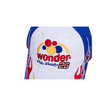 Load image into Gallery viewer, Ricky Bobby Cap Wonder Bread Talladega Nights Racer Hat White and Blue
