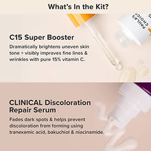 Load image into Gallery viewer, Paula's Choice CLINICAL Discoloration Repair Serum with Tranexamic Acid &amp; BOOST C15 Booster, Concentrated 15% Vitamin C Serum, Duo for Stubborn Dark Spots, Fragrance-free &amp; Paraben-Free, Set of 2
