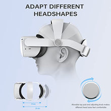 Load image into Gallery viewer, Head Strap Accessories Compatible with Quest2: WinDrogon 27° Arc Shape Head Strap for Oculus/ Meta Quest 2 Replacement for Elite Strap Enhanced Support and Comfort Reduce Face Pressure in VR Gaming
