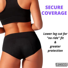 Load image into Gallery viewer, Bambody Absorbent Panty: Period Panties/Maternity &amp; Postpartum Underwear (LARGE, 3 PACK (BLACK))
